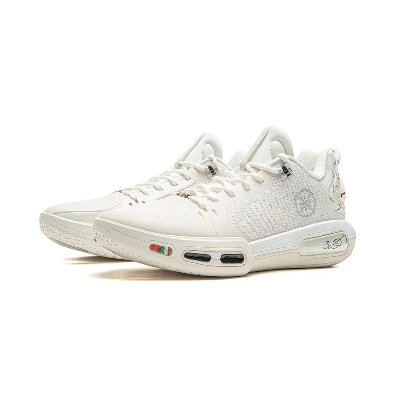 Li-Ning الرجال واد الظل 7 على المحكمة أحذية كرة السلة بوم وسادة يمكن ارتداؤها المضادة للانزلاق بطانة أحذية رياضية مستقرة ABPV011