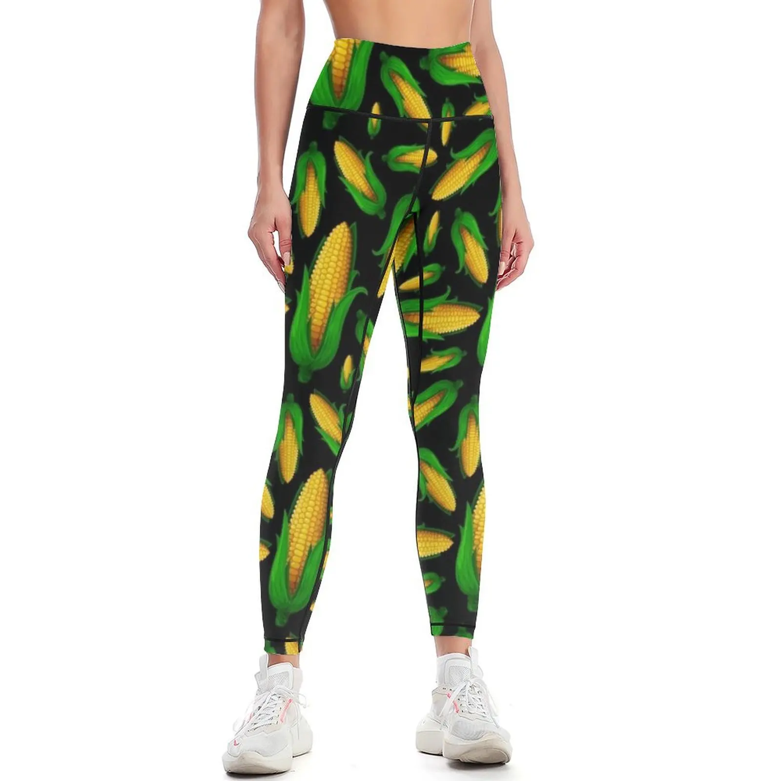 

Veggiephile - Corn Leggings Sports pants woman push up tights for Women's sports sports for Womens Leggings