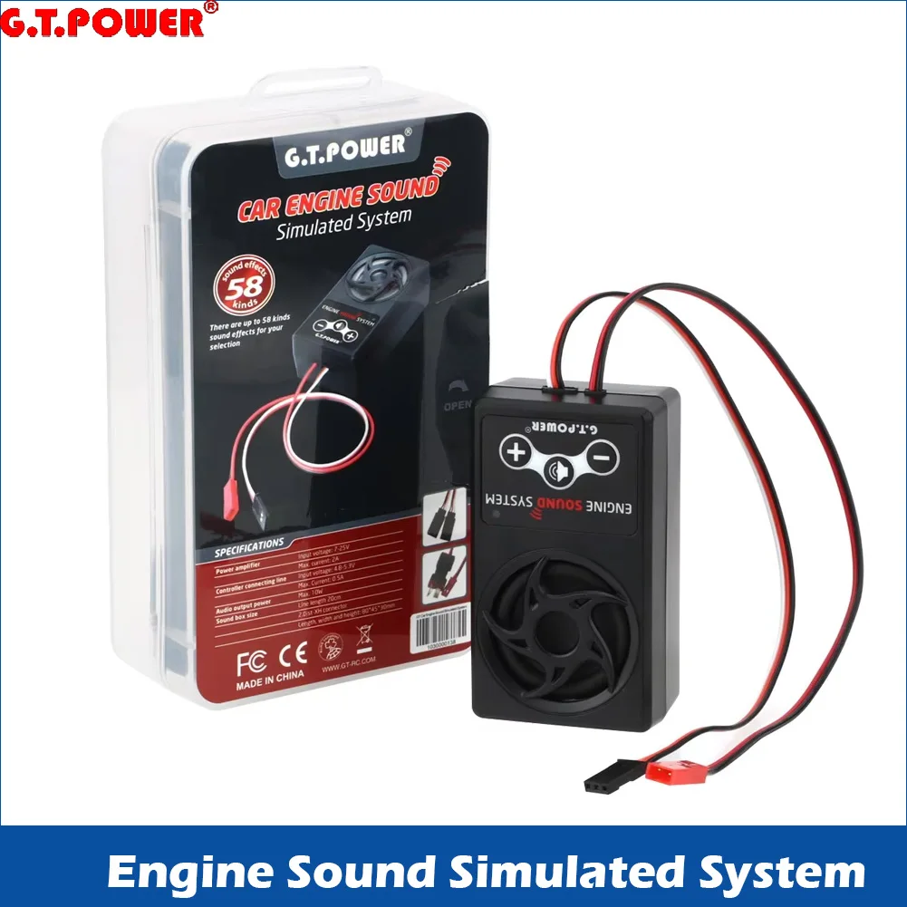 

G.T.Power Engine Sound Simulated System For RC Car Axial SCX 10 II WRAITH TRX4