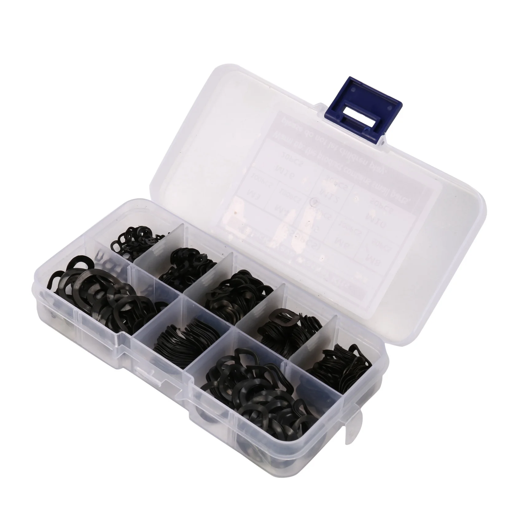 Black Steel Ring Spring Washer Three Wave Washers 65MN Wave Gasket Assortment Kits-M3 M4 M5 M6 M8 M10 M12 M16(550 Pcs)