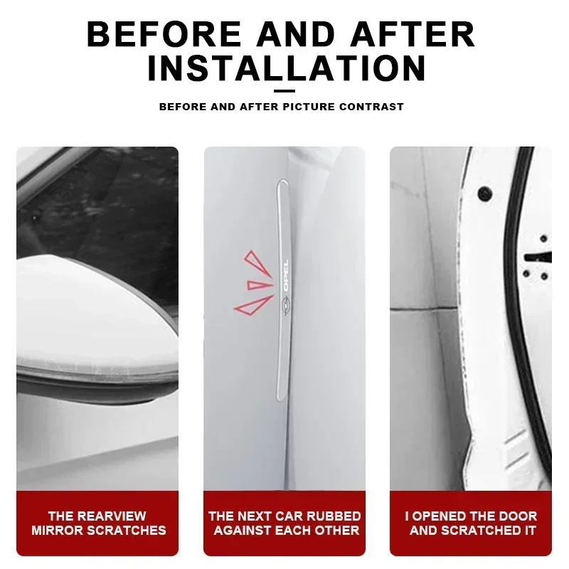 Protecteur de bol de poignée de porte de voiture, Transparent, Anti-collision, pour Opel Astra j g Insignia Corsa d Vectra c Zafira a, Gadgets automobiles