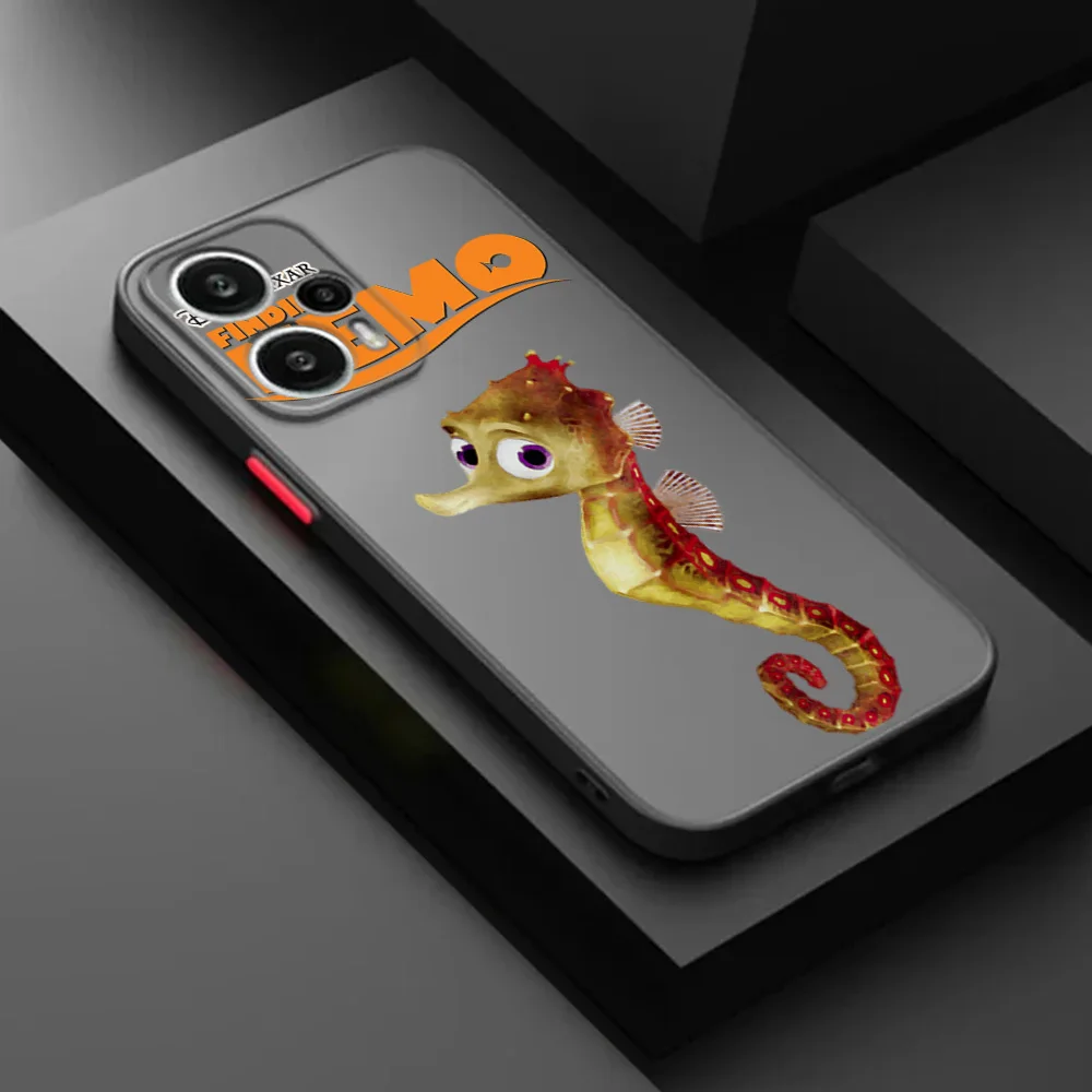 حالات ل Xiaomi Poco X3 X4 X5 M5s F3 Redmi نوت 13 13c a1 a2 k40 متجمد شفافة العثور على نيمو الخيشومية فوندا ديزني جراب هاتف