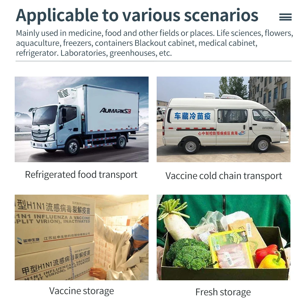 RC-51H USB Humidity Temperature Data Logger Digital Auto PDF 32000 Points Data Recorder for Storage Refrigerated Transport