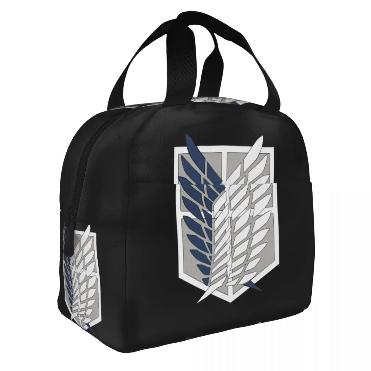 Attack On Titan Lunch Bento Bags Portable Aluminum Foil thickened Thermal Cloth Lunch Bag for Women Men Boy