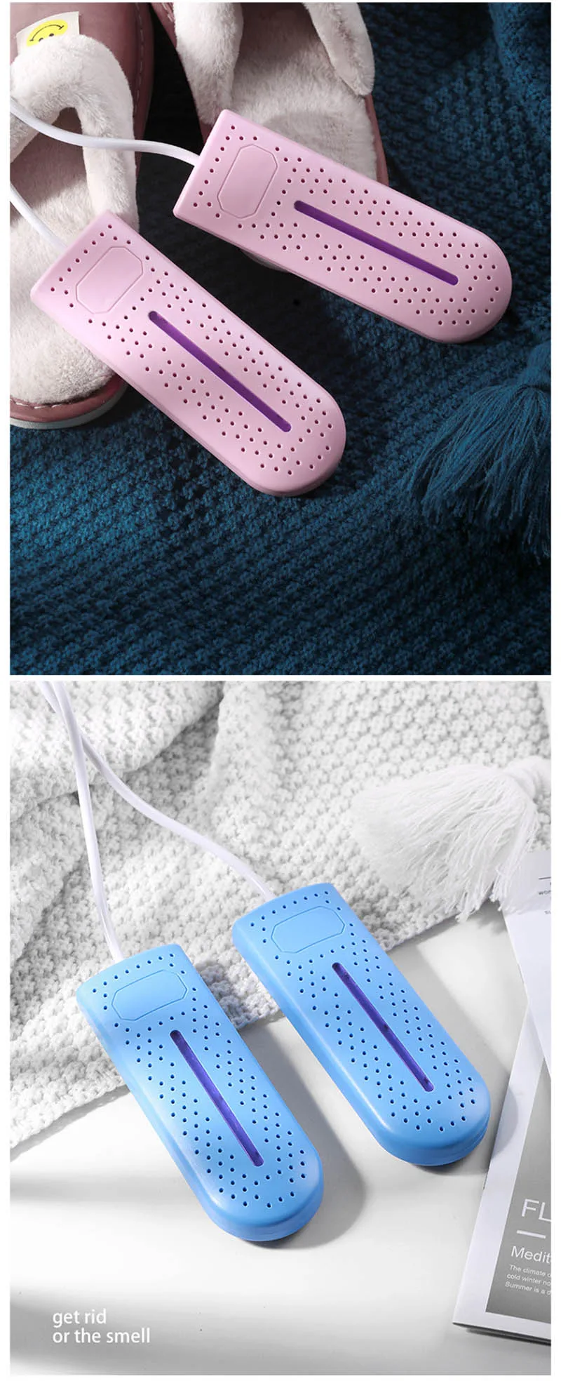 TINSOL Tragbarer Schuhtrockner mit USB-Anschluss, UV-Desinfektion, konstanter Temperatur und Heizfunktion, ideal für Reisen und Studentenwohnheime. – Detail 11