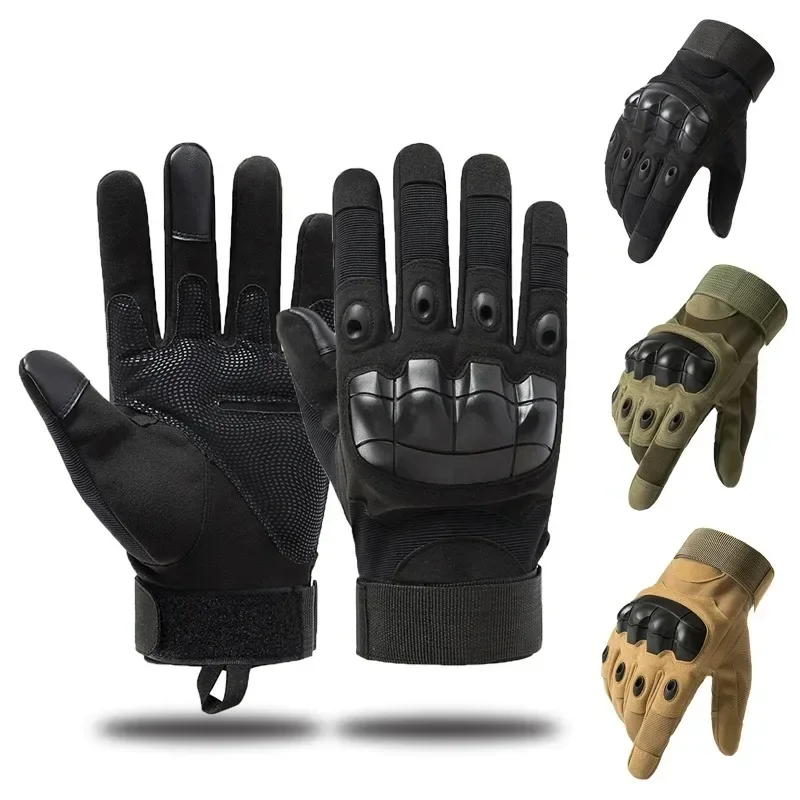 Tactical Full Finger Gloves Touch Screen Men Airsoft Knuckle Gloves Motorcycle Hiking Hunting Shooting Cycling Gloves