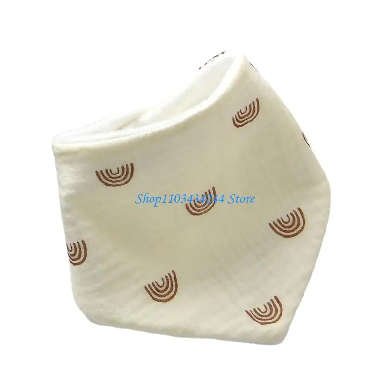 Baby Burp Cloth Triangular Saliva Towel Newborns Feeding Bib Breathable Drooling Bib Infants Mouth Wipe Cloth