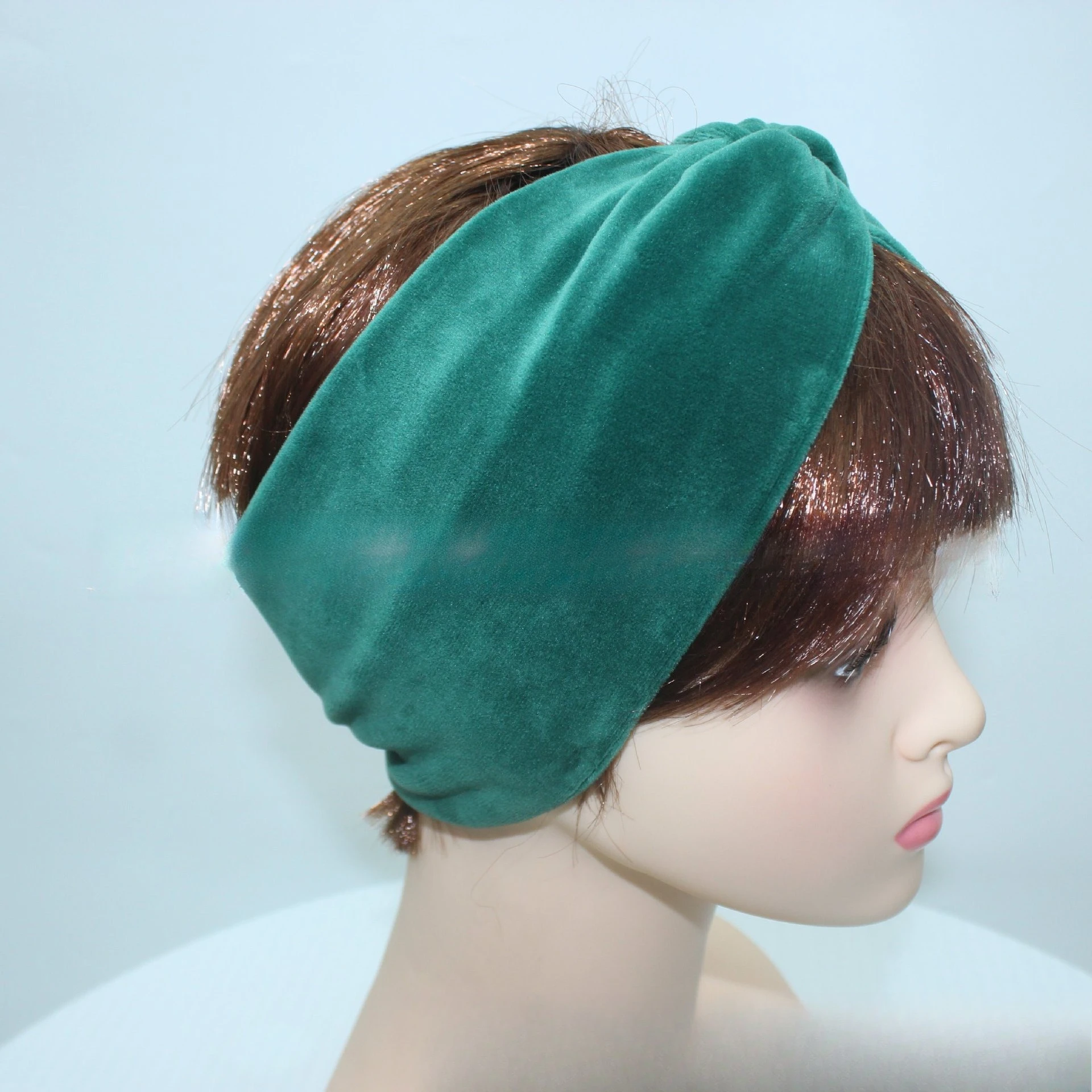 Diadema retro elegante con pajarita con tela de alta calidad, diseño cruzado único, suave y agradable para la piel