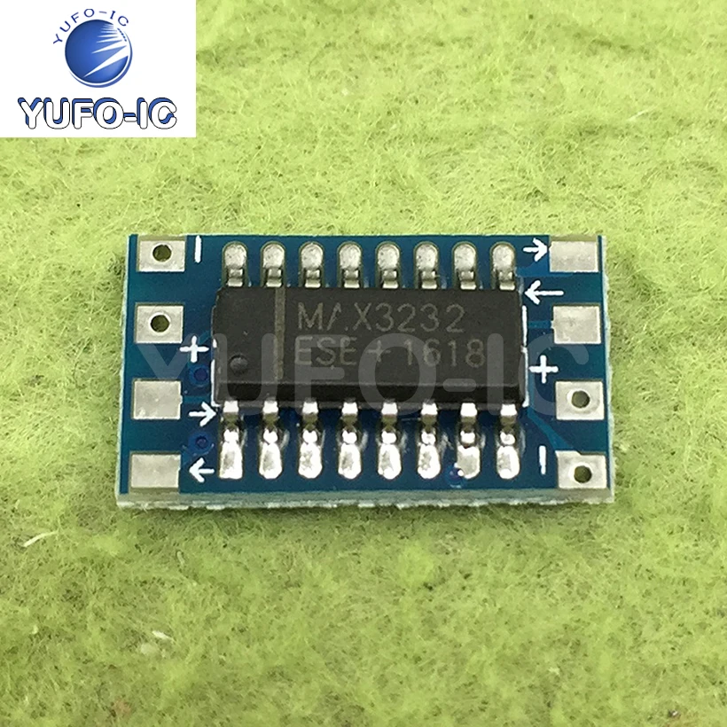 Free Ship 5pcs MCU Mini RS232 Max3232 Level To TTL Level Conversion Board, Serial Port Conversion Board