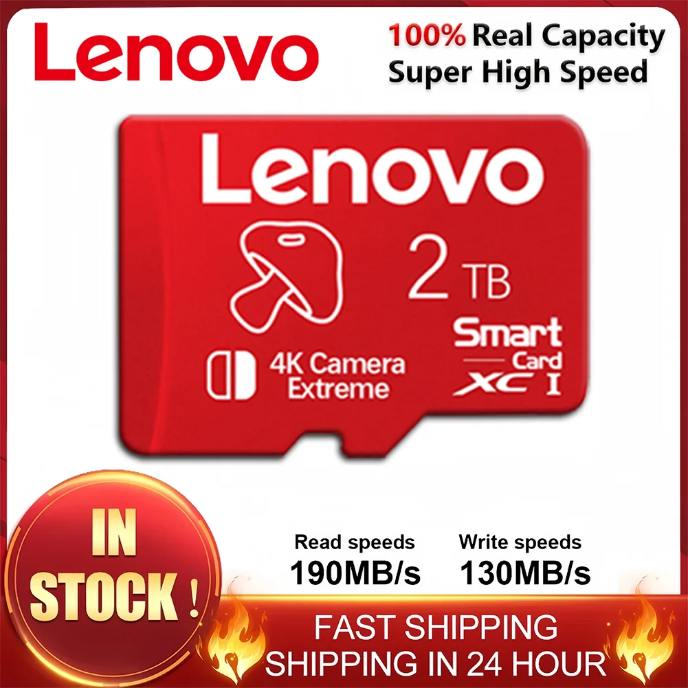 Lenovo 2TB Memory Card 1TB High Speed Full HD Video Card 512GB MINI SD Card 256GB 128GB 64GB Micro Card For Phone/Tablet/PC