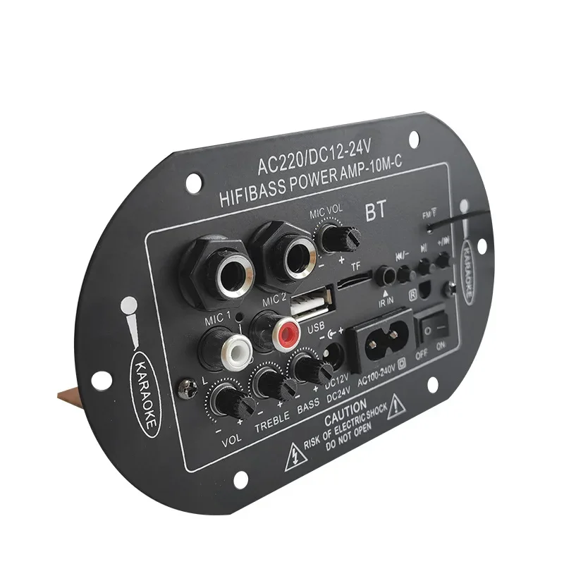 Stable Bluetooth Power Amplifier Board Three-purpose Car Digital Power Amplifier Board Can Be Connected To 2 Microphones
