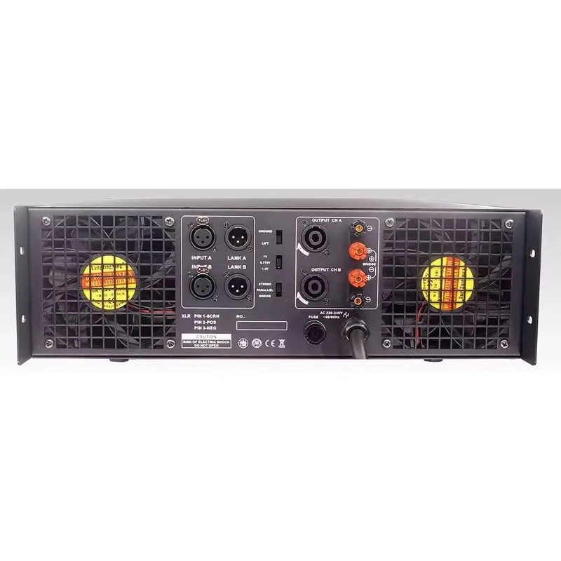 Dual Class H Power Amplifier Professional Audio2 * 2000W 8OHM