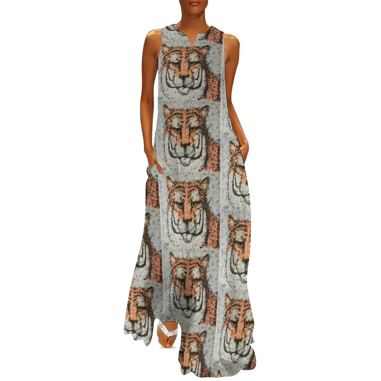 

Tiger Long Dress womens dress women clothes dresses for women 2025 Party dresses Dress