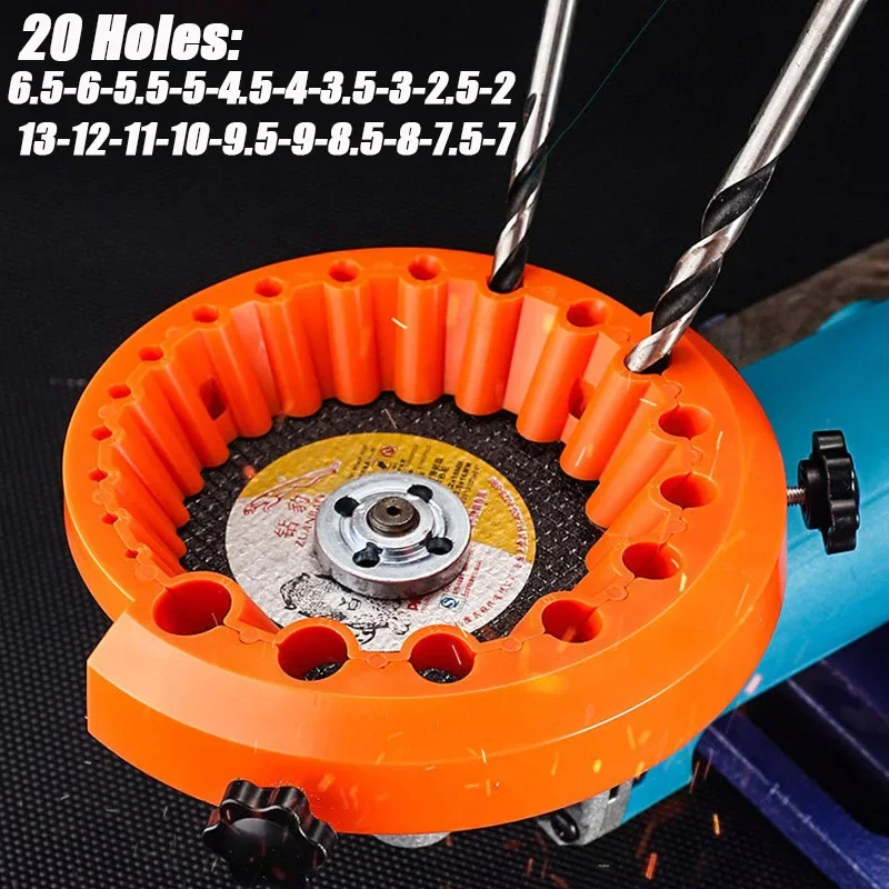 Multipurpose Drill Sharpener 118 Degree Angle Drill Bit Sharpener Power Drill Bit Grinding 2 to 13mm Drill Bits