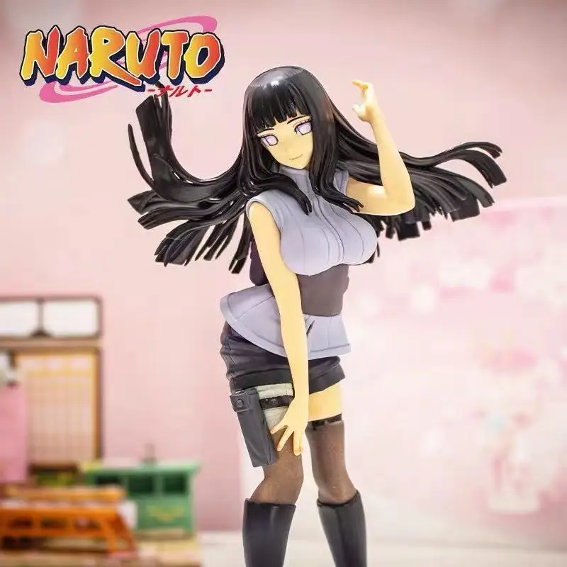 

21cm Anime Naruto Shippuden Figurine Model GK Hinata Hyuga Action Figure Height PVC Statue Collection Toy Figma Girl Doll