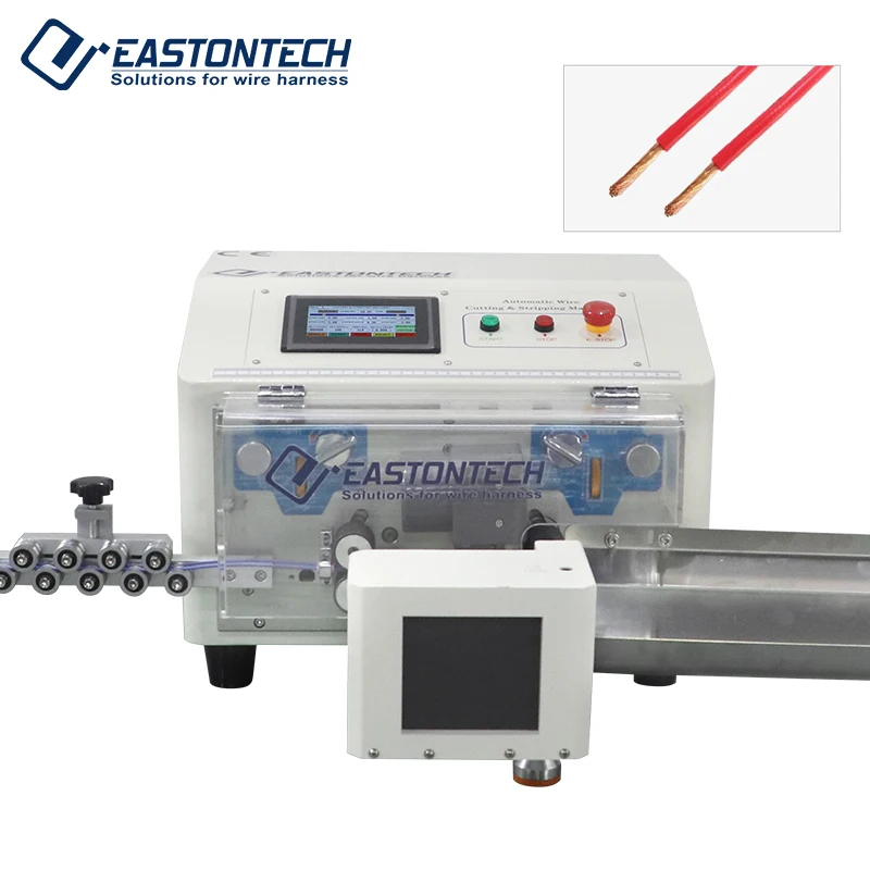 Automatic Cable Wire Stripping Twisting Machine EW-3015 for Efficient Double Wire Processing