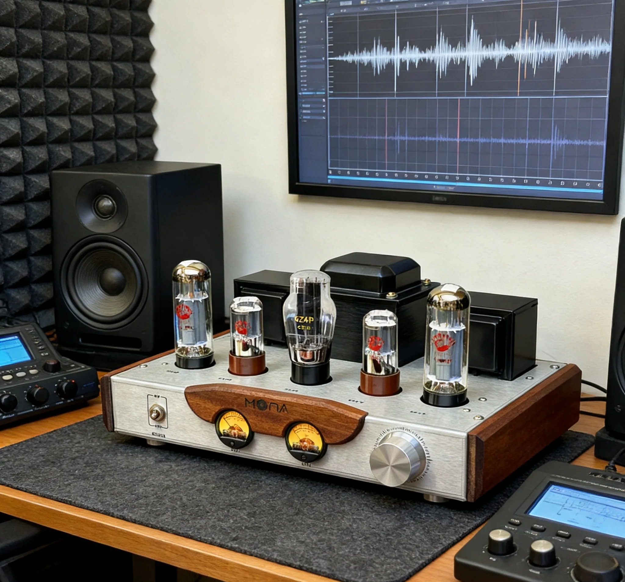 Bestselling Factory Direct EL34 Tube Amplifier 2.0 Channel-Aluminum Alloy Metal Receiver Amplifier in Stock