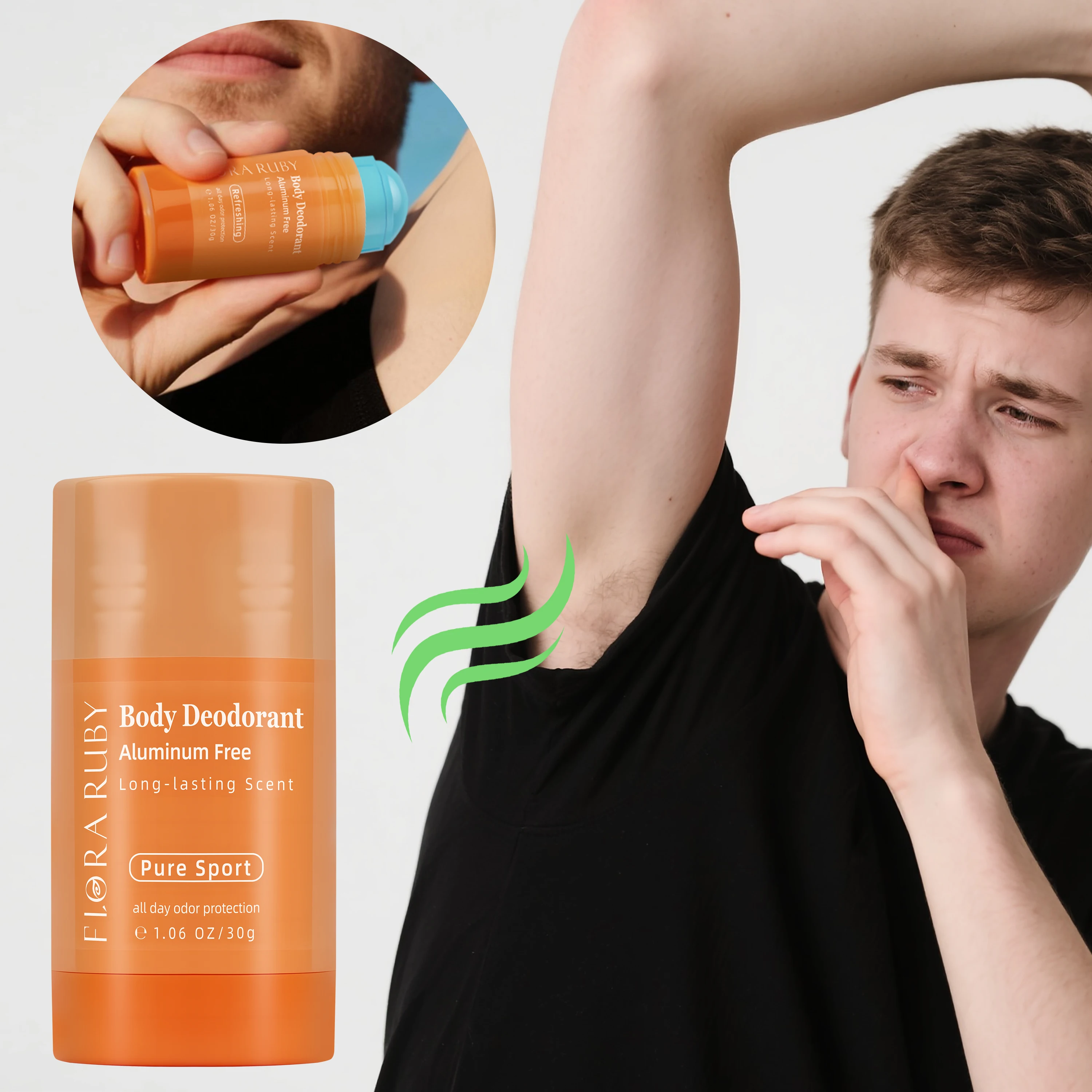 

Aluminum free 48 Hours Of Lingering fragrance Underarm 30g/1.06 oz Deodorant stick For Women and men ,Whole body application