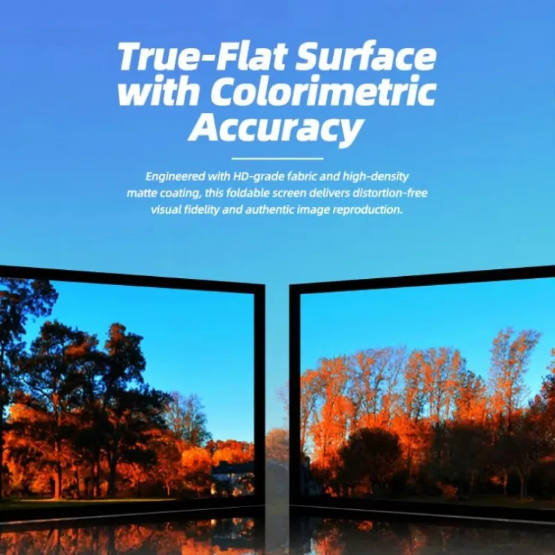 180 inch outdoor projector screen with stand, high definition 4k front projection, suitable for outdoor projection