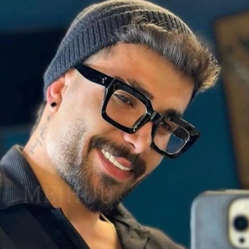 Imagen 1 del producto Gafas de lectura cuadradas transparentes Unisex para mujer, monturas de gafas de gran tamaño con luz azul para ordenador y hombre