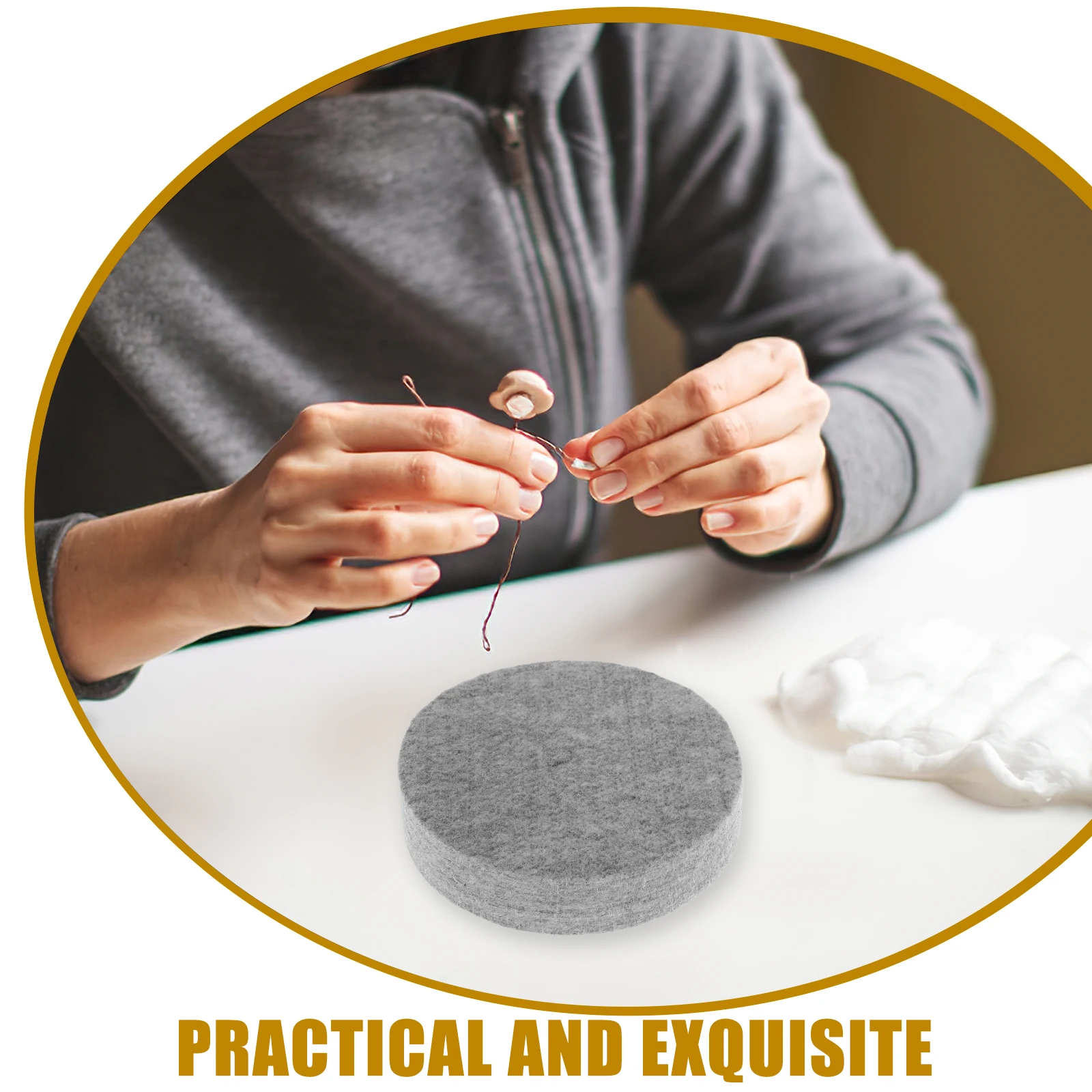 

Thickened Felt Blocks Needle Felting Workstation Mat for Precision Wool Crafting Projects Felting Sponge Mat Needle Base Block