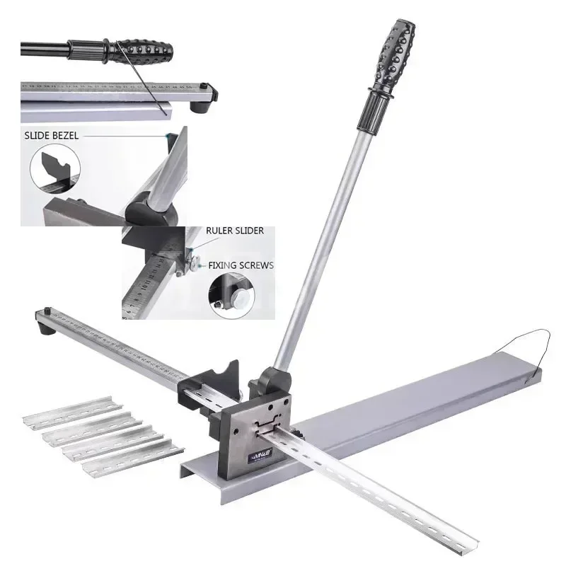 

Multifuntional Din Rail Cutter Din Rail Cutting Tool Steel Aluminum Rail Cutting Machine Easy Cut With Measure Gauge