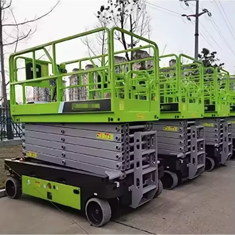 China 10m 12m Self Propelled Scissor Lift Aerial Working Platform Lift Hydraulic Lift Material Lifting Platform Mechanical