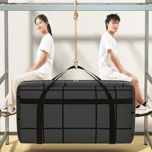 Aufbewahrungsbeutel schwarzer Verbindungsmaterial, große Kapazität, Superbelastung, Staub und Reißverschlussfeuchtigkeit, 1PC 8 Hauptverkaufsbohnensack - №1