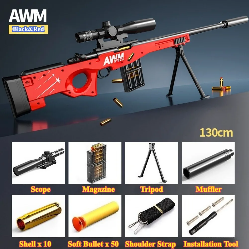 Awm Manual Launchable Safety Shell-Throwing Soft Bullet Toy Gun