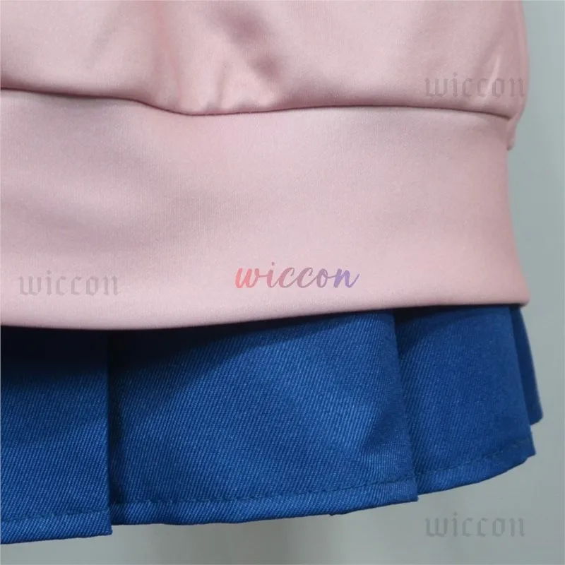 Momo Ayase Cosplay Costume Anime Dandadan Pink Skirt School Uniform Disguise Suits Halloween Carnival Clothes for Adult Women