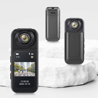 2.7K Mini Cam Thumb Sports Camera 1.4 Inch WiFi 180°Action Camera For Motor Cycling Recorder Outdoor Mini Cam Pet Vlog