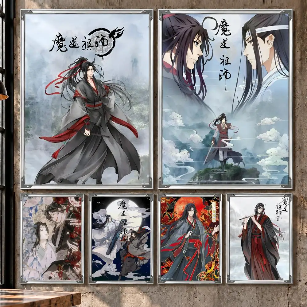 Donghua BL Mo Dao Zu Shi Wei Wuxian Poster HD Self-Stick Wall Decor Bedroom Dorm Office Gaming Garage Bathroom Gift