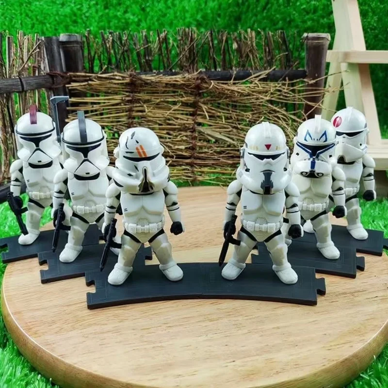 

Herocross Anime Wars Premium Edition 9cm Complete Set Of 6 White Soldier Handheld Action Figure Ornament Toys Birthday Gifts