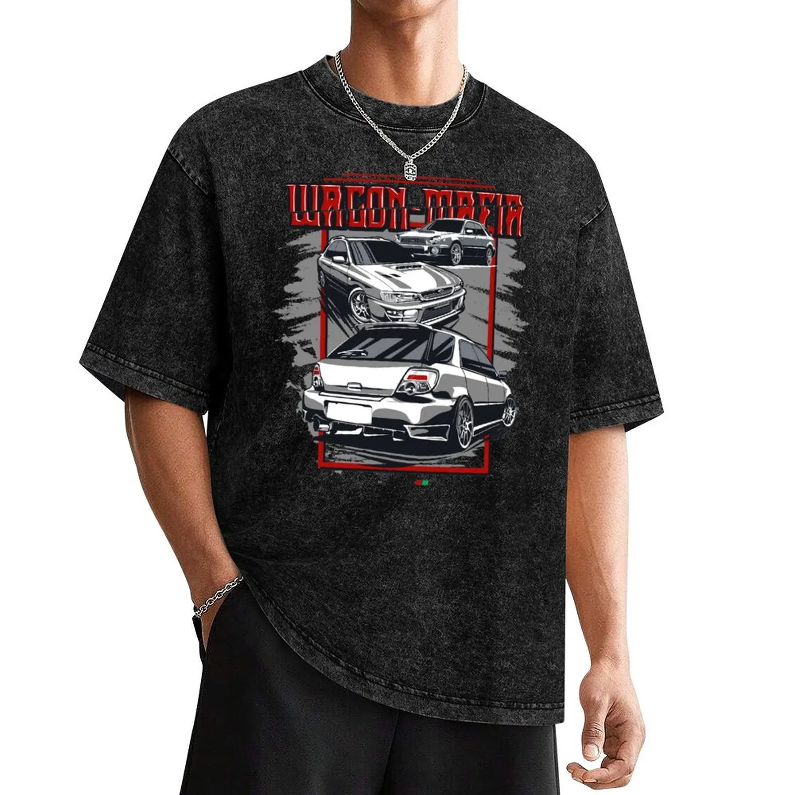 JDM wagon mafia T-Shirt anime custom t shirt mens cotton t shirts