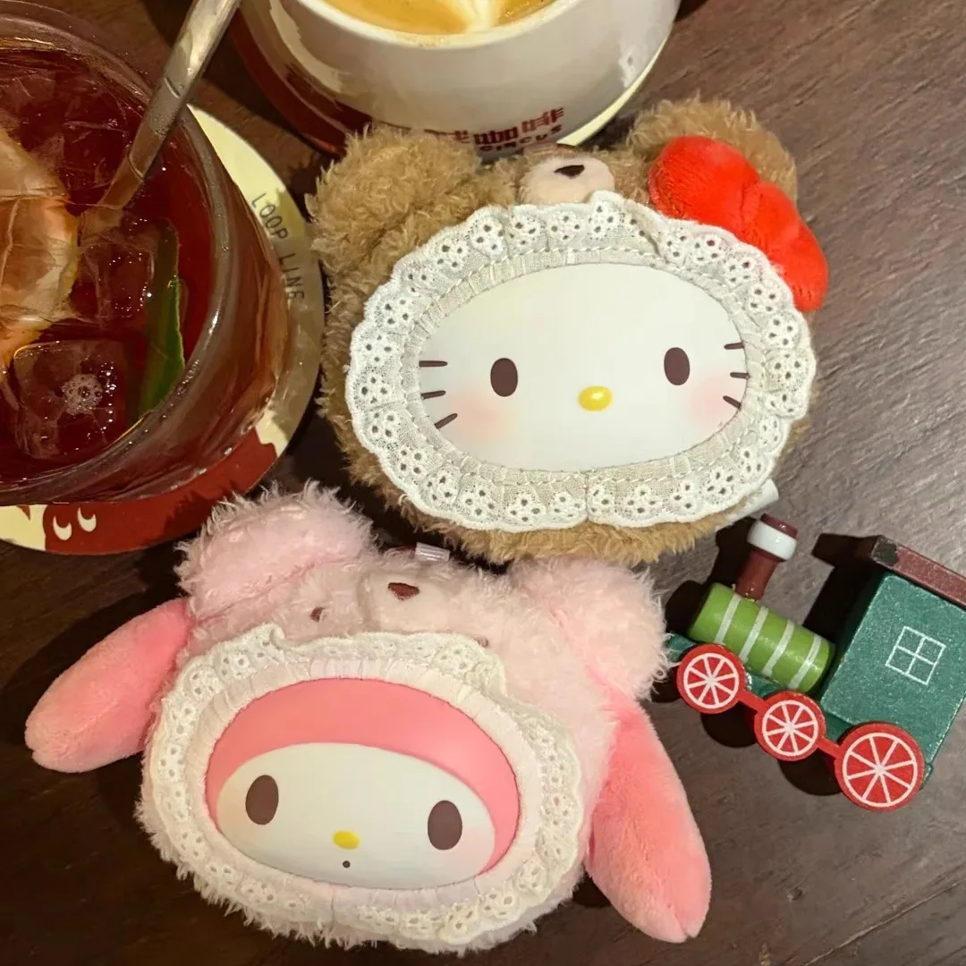 جديد الأصلي Toptoy سانريو الأسرة تيدي بير سلسلة صندوق أعمى الفينيل أفخم دمية كورومي مرحبا كيتي ميلودي زخارف مكتب لعبة فتاة هدية