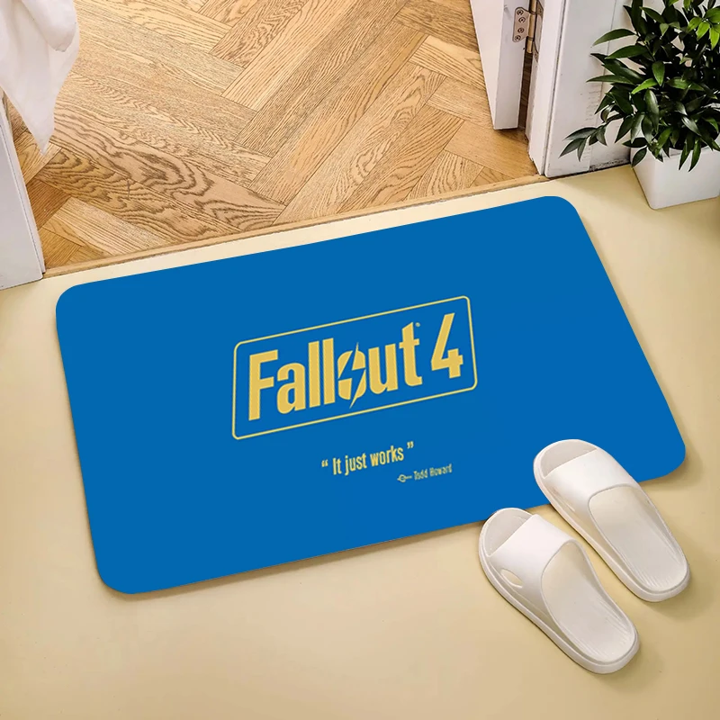 Game Fallout 4 Carpet Prayer Mat Aesthetic Room Decoration Carpets Balcony Rugs Kitchen Rug Doormat Entrance Door Home Foot Mats