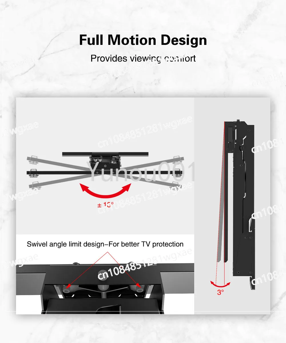 Electric Casing Tilted TV Bracket, Electronic Fireplace, Wall Mounted Bracket