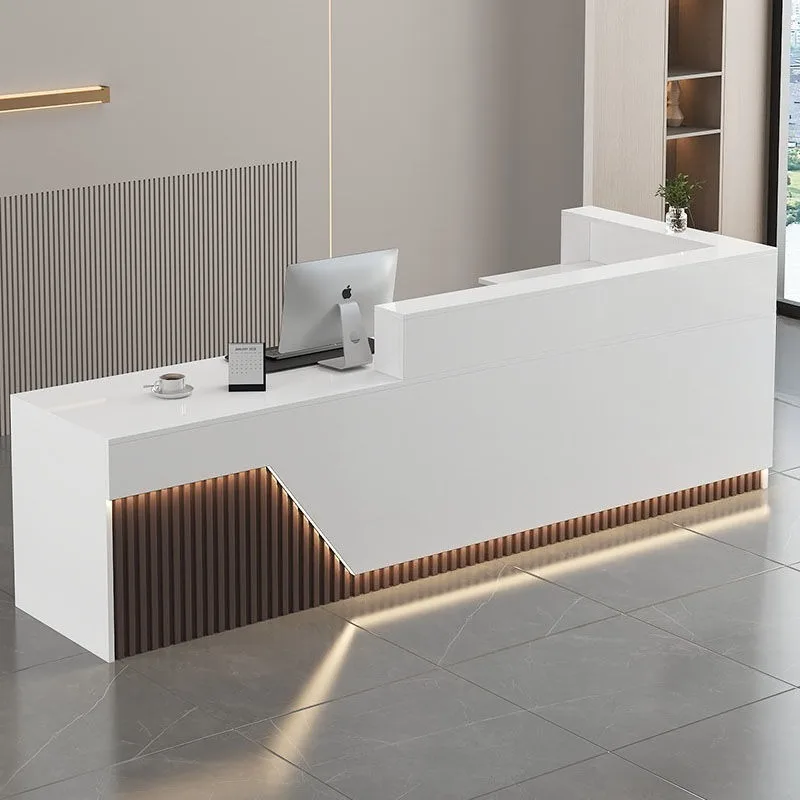 New Chinese-style company front desk, reception desk and bar counter
