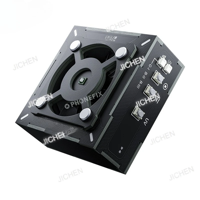 Qianli Mega-Idea Cooling Fans with UV Curing Lamp for Mobile Phone Motherboard Chip Repair 3W Power UV Curing Light Turbo Fan
