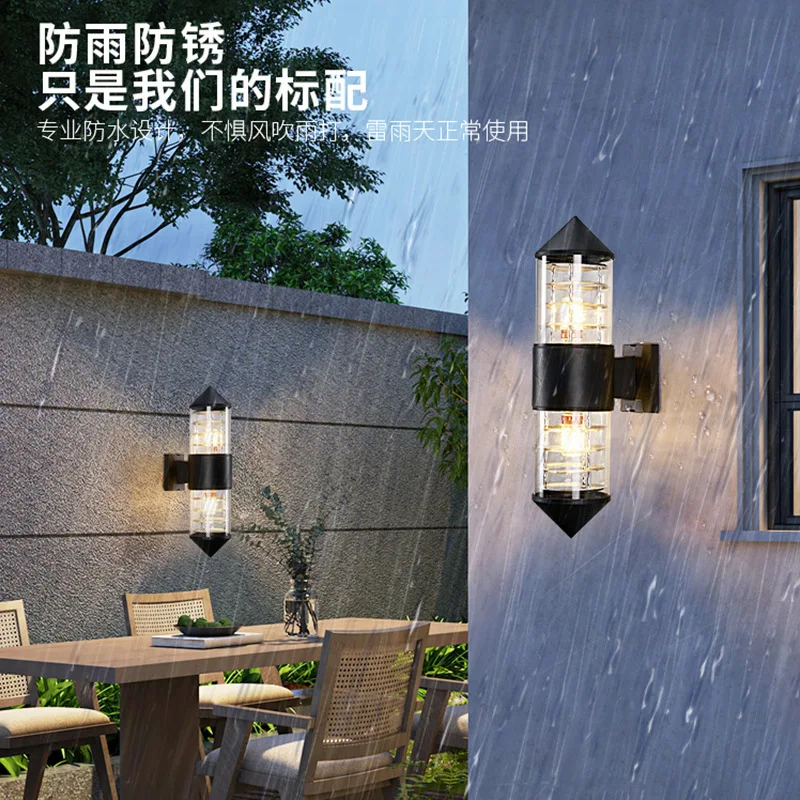 Outdoor Waterproof Balcony Outdoor Hotel Courtyard B & B Windbed Head Corridor Stairs Exterior Wall Light