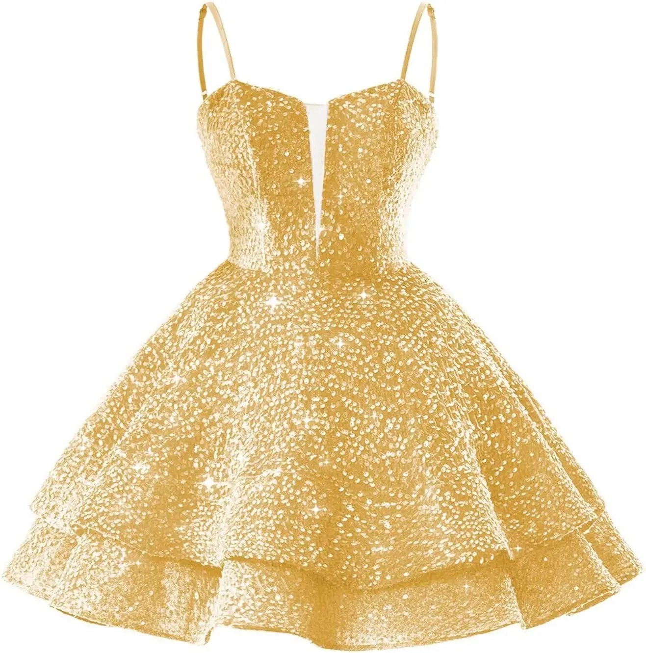 

Короткое платье для встречи выпускников с пайетками для подростков 2025 Многоуровневое милое платье для выпускного вечера 16 Коктейльное платье для фотосессии A Line выше колена, мини