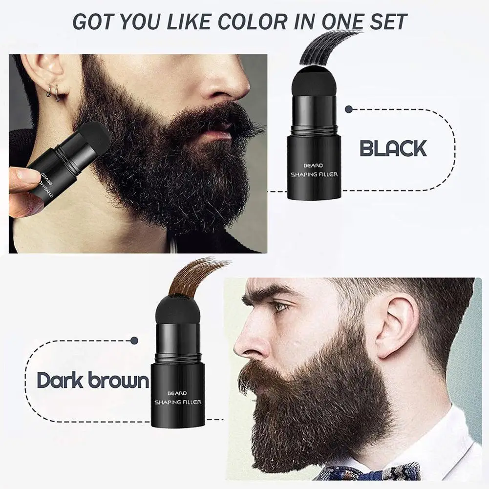 Dye Hair/beard Filling Stick Repair Scatters Waterproof Moustache Brush Care Pen Beard Men Mustache Enhancer Fill Hair Dye N6k6