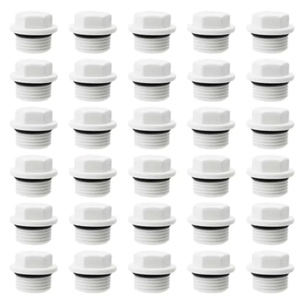 30 Unit Sealing Cap for Use with Standard Schedule 40 and Schedule 80 PVC CPVC and PPR Pipe Thread Connections