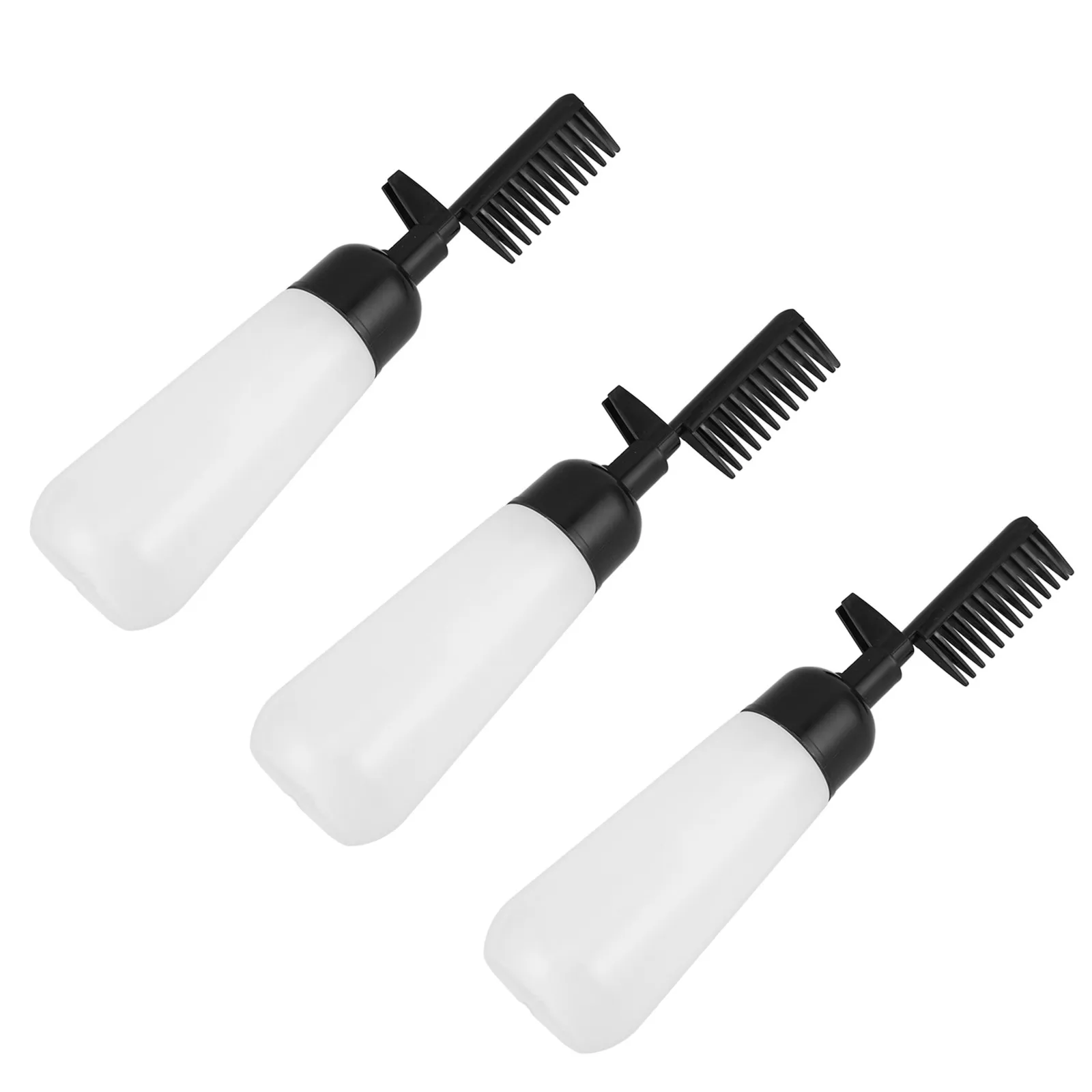 

Бутылка-аппликатор для краски с расческой-гребнем, многофункциональная, для окрашивания волос, химической завивки, мытья головы, прочная пластиковая, с распылителем