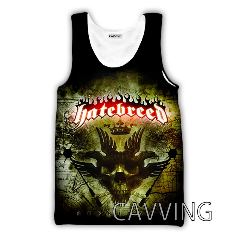 CAVVING 3D Printed  Hatebreed Rock Tank Tops Harajuku Vest  Summer Undershirt Shirts Streetwear for Men/women