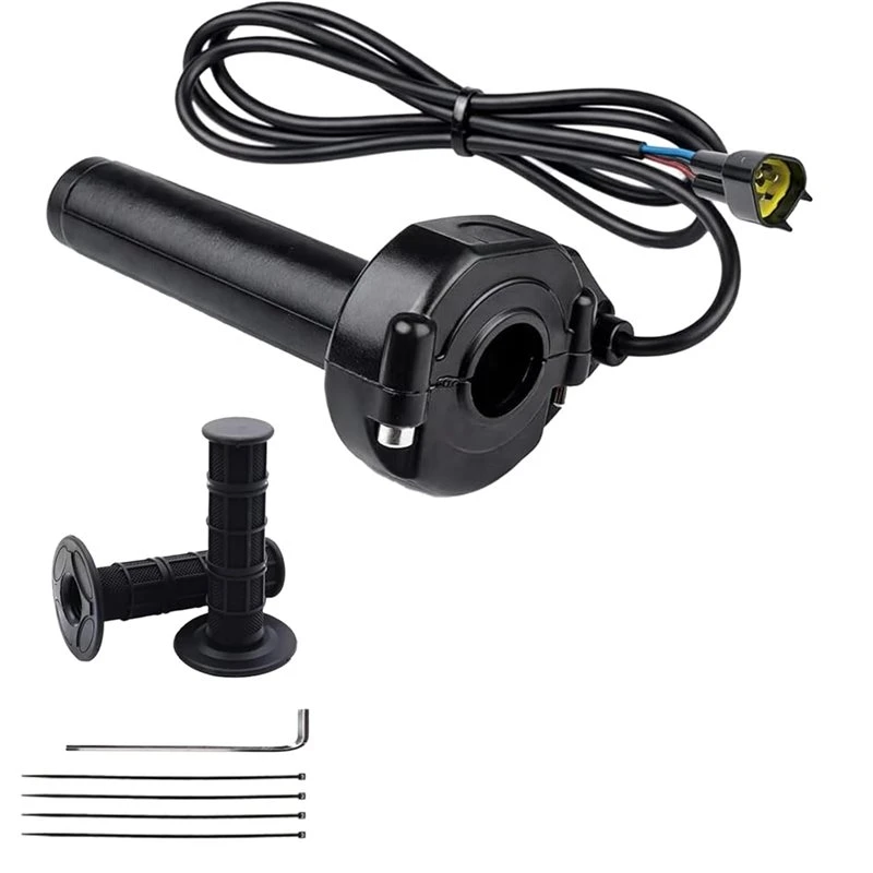 CYL-Full Twist Throttle Handle Electric Dirt Bike Replacement With Male Connector For Yozma IN10 Valtinsu Strike Shadow SX