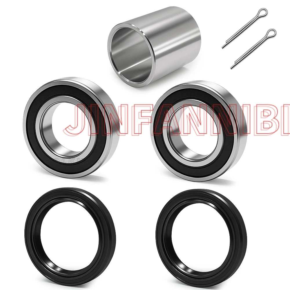 

Front Axle Suspension Wheel Bearings Seals Kit for Kawasaki Mule 2510 1998 1999 2000 2001 2002