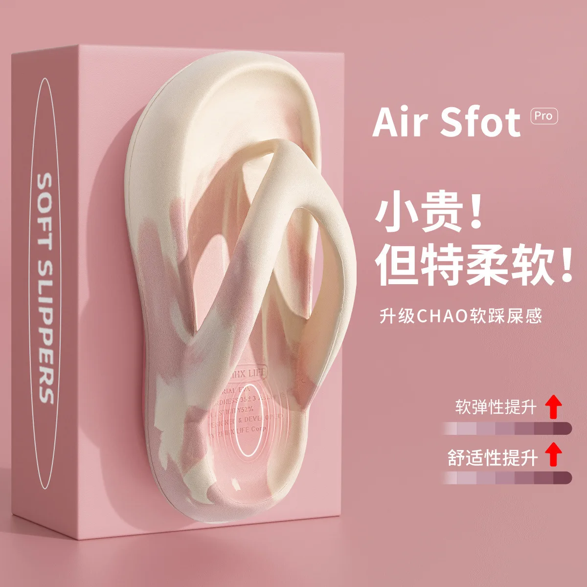 Women Flip Flops Thick Soled Herringbone Slippers For Women 2024 Summer New Height Increase Anti Slip Beach Slippers