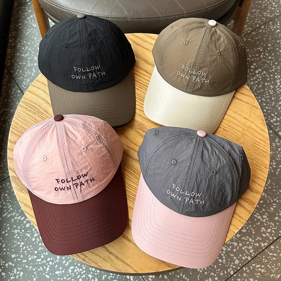 

Summer Quick-Dry Baseball Cap for Women Outdoor Waterproof Baseball Cap Men Letters Embroidered Peaked Cap