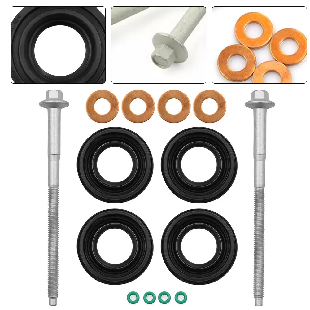 Seal Installation Kit Fuel Injector Seal Kit Enhanced Engine Performance Includes 4 Injector Seals Optimized Fuel Efficiency